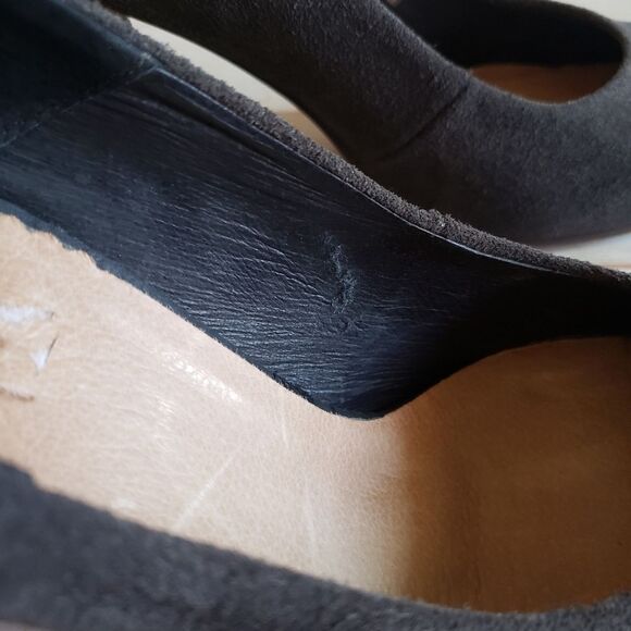 Diesel Leather Suede Round Toe Studded Tassel Heel Pumps Shoes Brown Size 39 - Picture 10 of 16